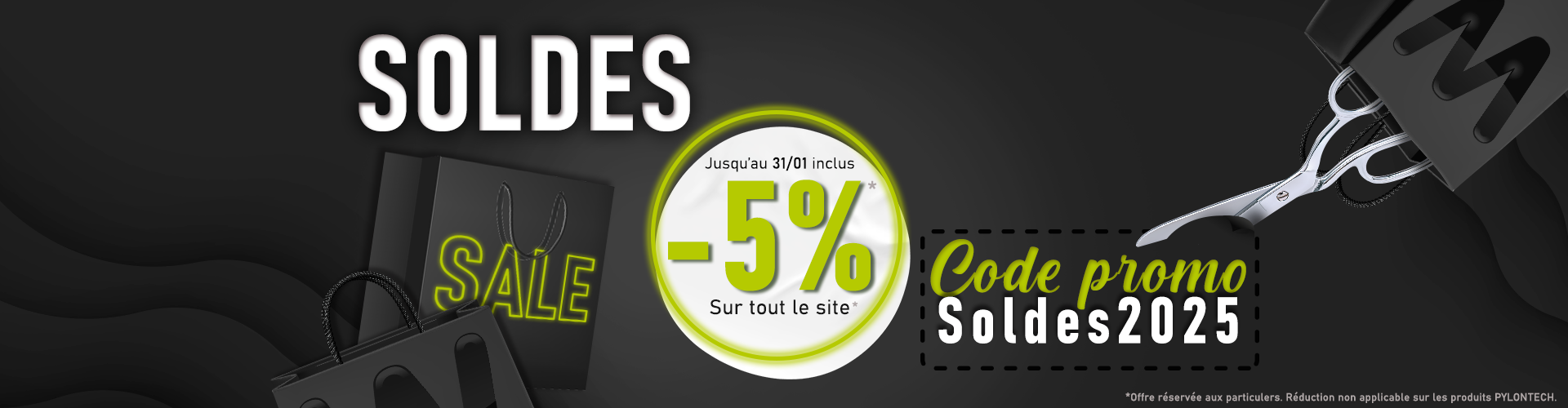 Soldes d'hiver. Profitez de -5% sur tout le site excepté sur les produits Pylontech jusqu'au 31/01 inclus. Code promo: Soldes2025.